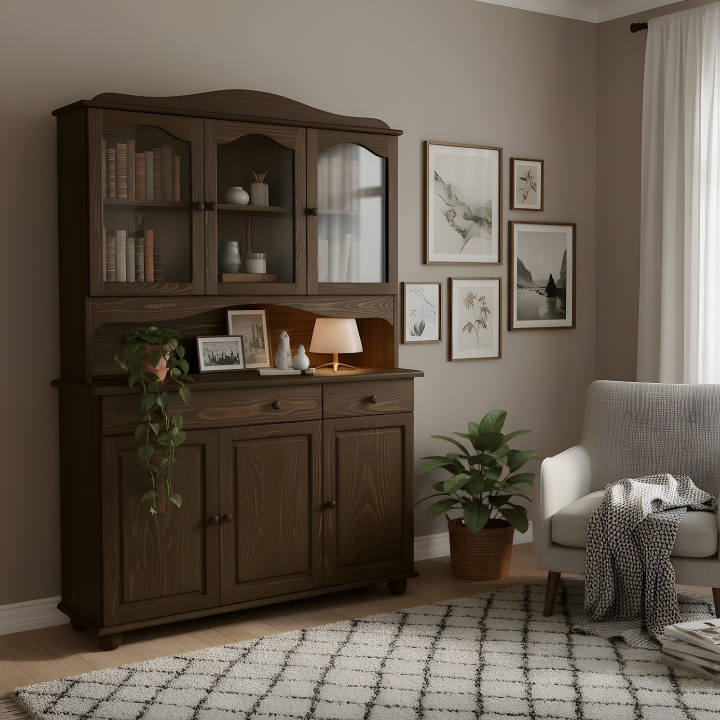 Kredens sosnowy Klasyk KR-27 bejca