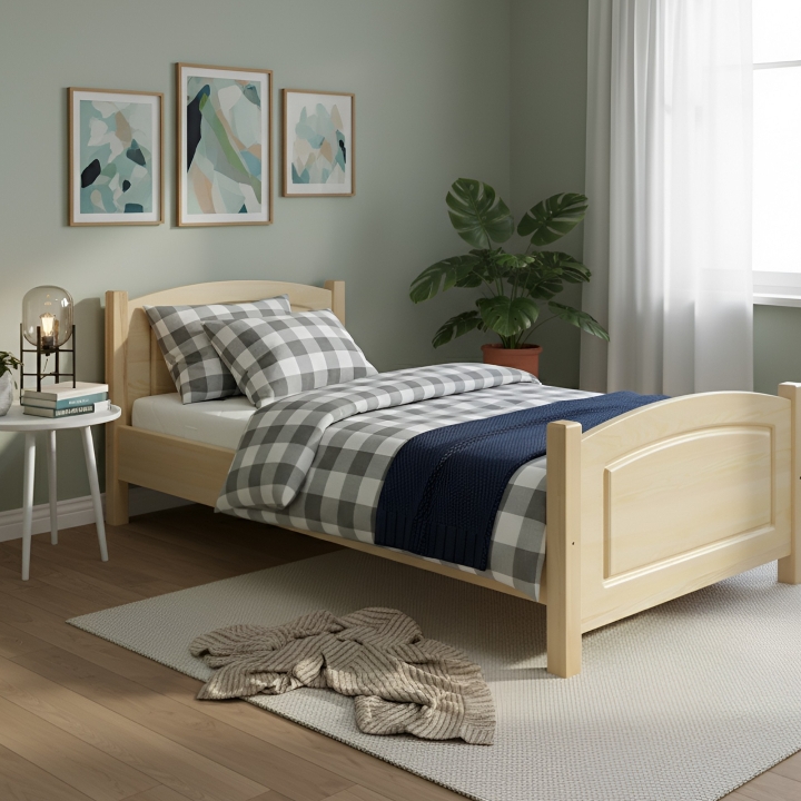 Łóżko Klasyk LK-93 sosna lakier 90x200