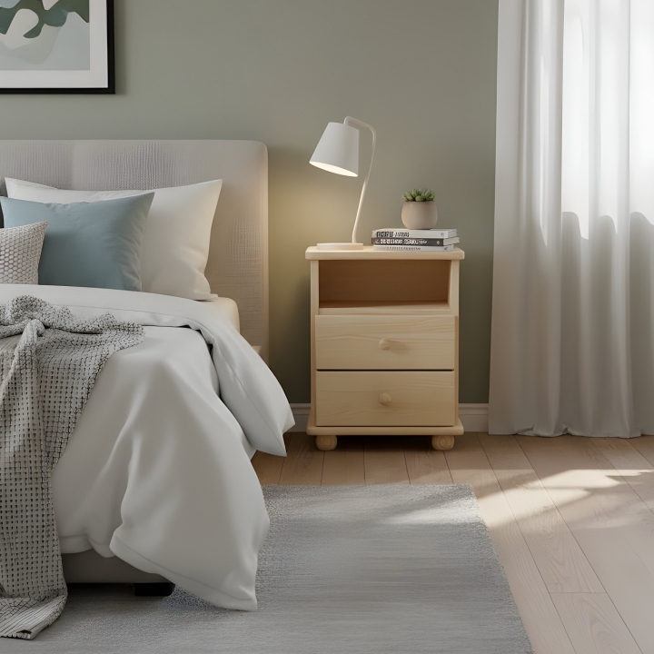 Szafka nocna sosnowa Klasyk SN-25 lakier