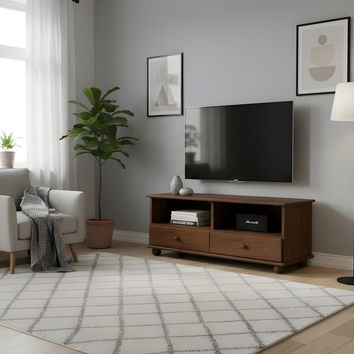 Szafka RTV sosnowa Klasyk RV-86 bejca