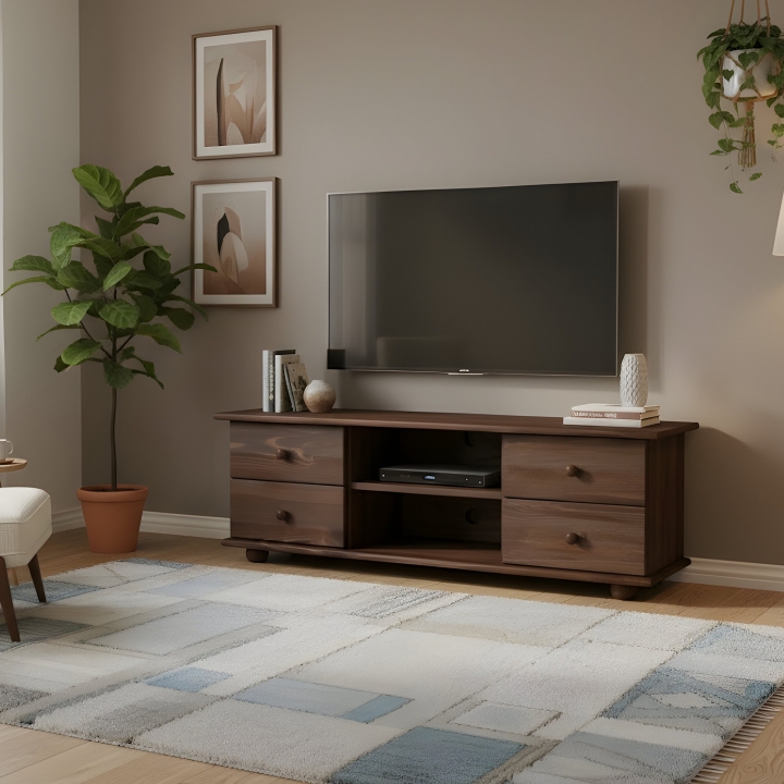 Szafka RTV sosnowa Klasyk RV-61 bejca