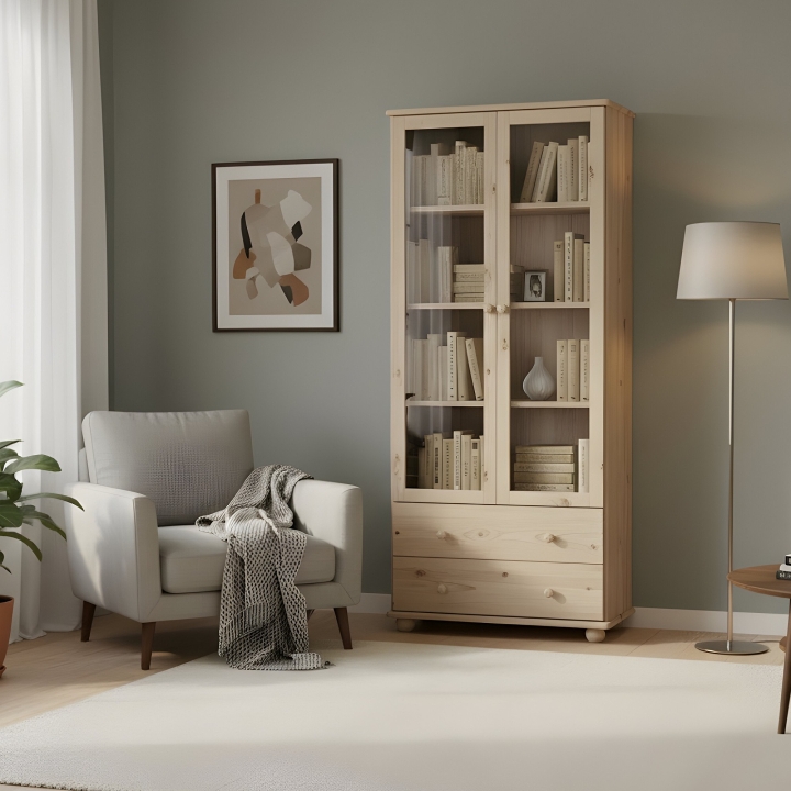 Witryna sosnowa Klasyk WIT-31 lakier