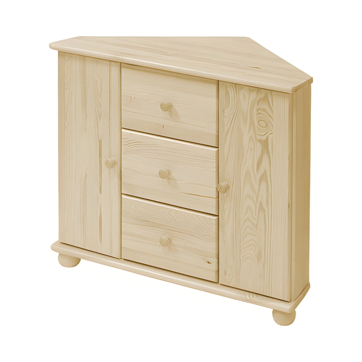 Komoda narożna sosnowa Klasyk KD-87 lakier