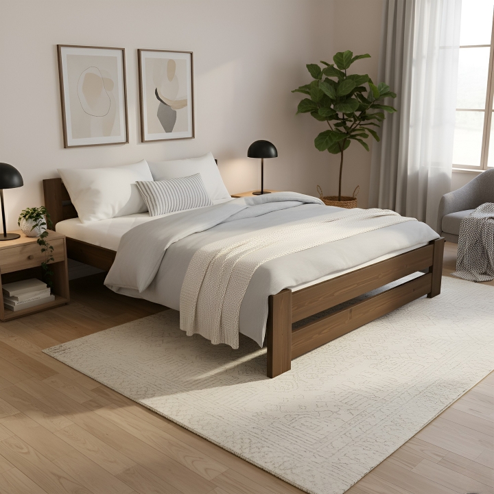 Łóżko sosnowe Klasyk LK-86 120x200 bejca