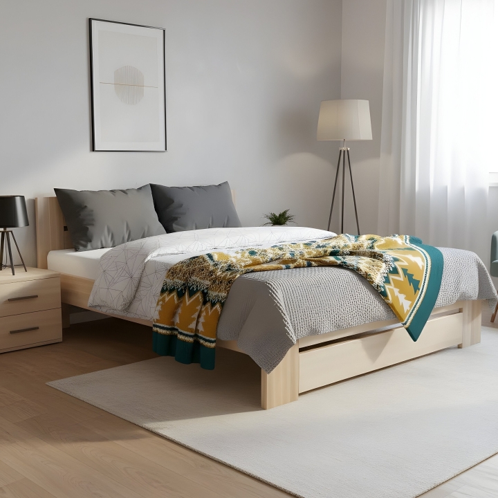 Łóżko Bukowe Mona LK-87 80x200 lakier