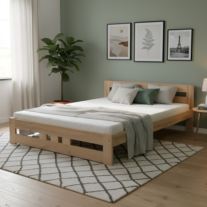 Łóżko sosnowe Klasyk LK-84 lakier 180x200