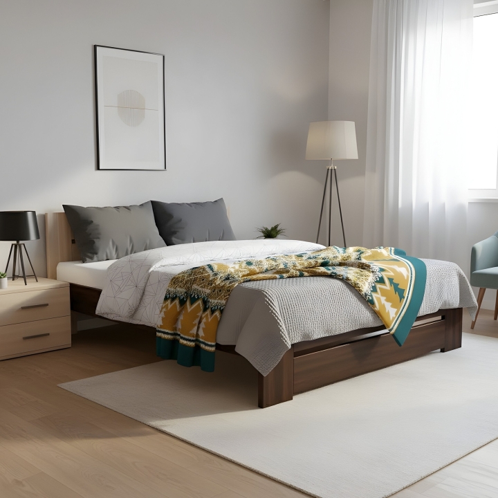 Łóżko bukowe Mona LK-87 80x200 bejca