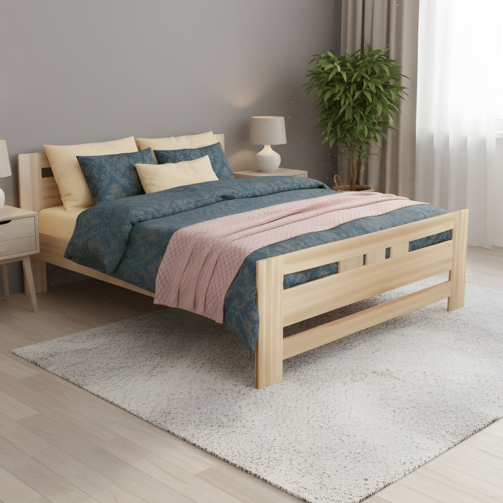 Łóżko Bukowe Mona LK-75 200x220 lakier