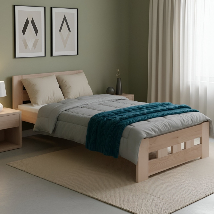 Łóżko Klasyk LK-83 sosna lakier 90x200