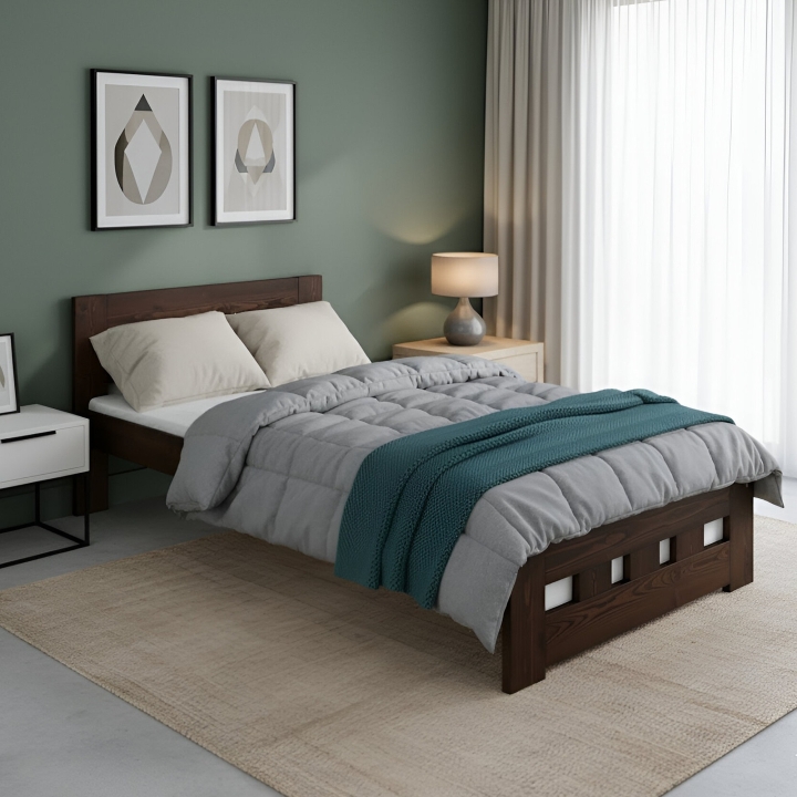 Łóżko Sosnowe Klasyk LK-83 90x200 bejca