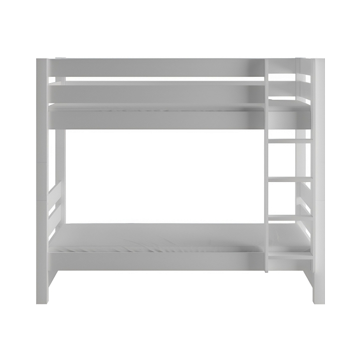 Łóżko piętrowe 90x200 Jan sosnowe białe