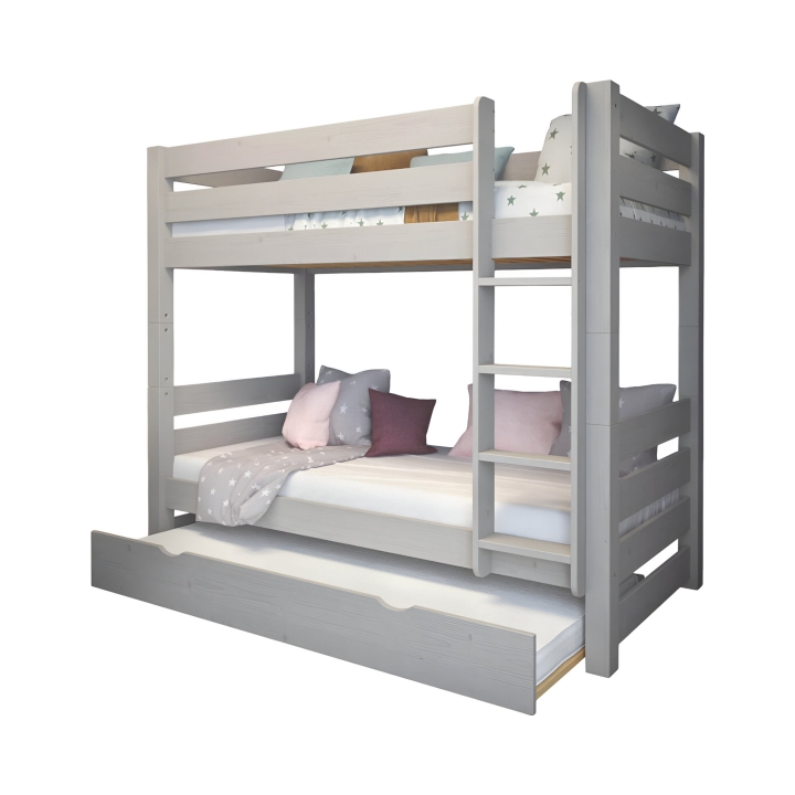 Szuflada na materac do łóżka Jan i Pięterko szara