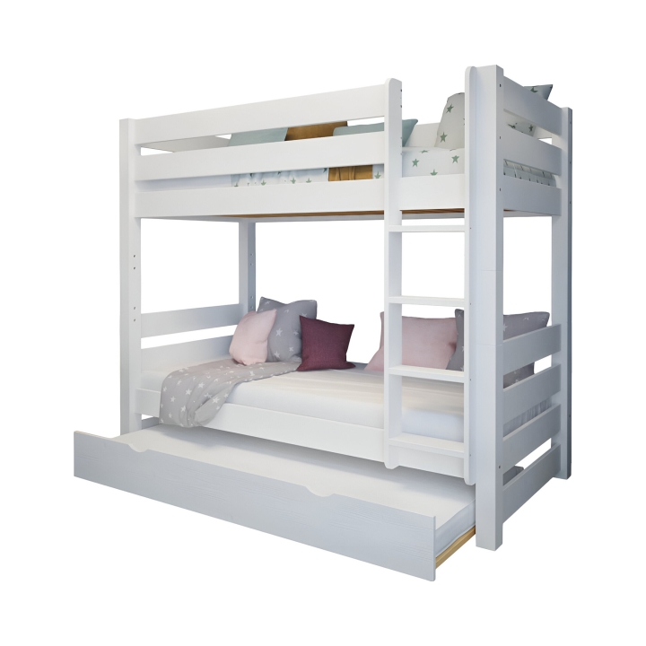 Szuflada na materac do łóżka Jan i Pięterko biała