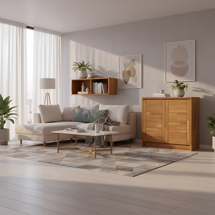 Komoda dębowa Timo 2D