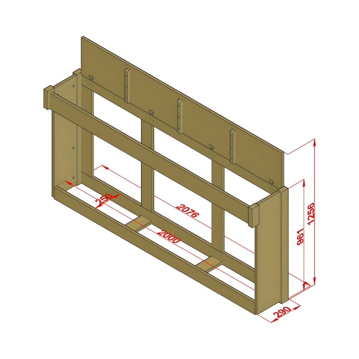 Pojemnik na materac do łóżka Monia biały
