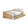 Łóżko bukowe z szufladą Anna 90x200 naturalne