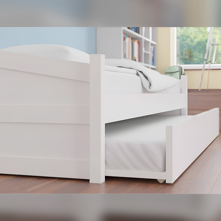 Łóżko bukowe Anna 90x200 białe