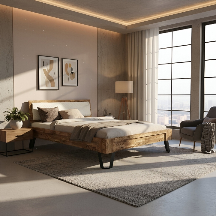 Łóżko dębowe Espacio 180x200 rustical