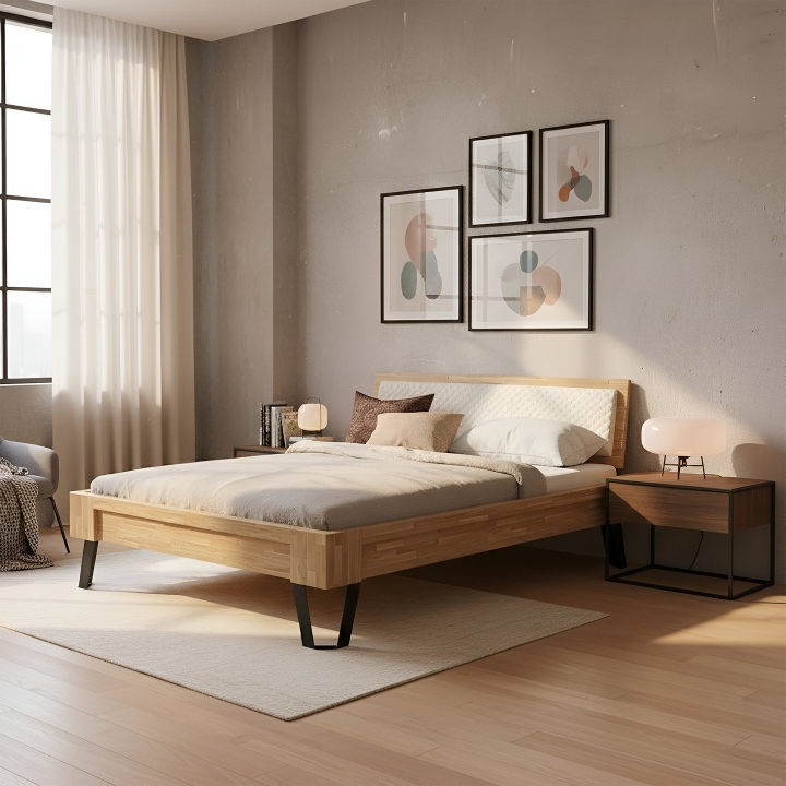 Łóżko dębowe Espacio 180x200 olej