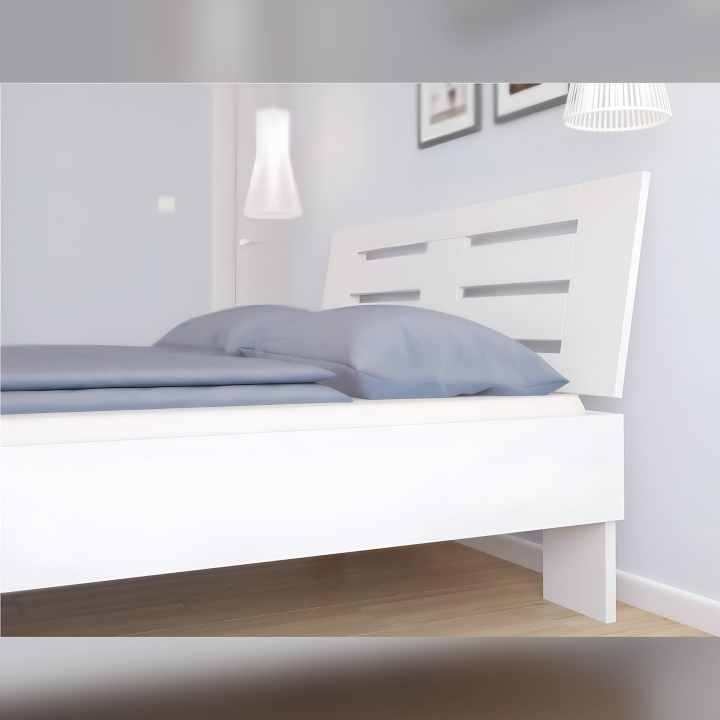 Łóżko bukowe Verona 160x200 biały