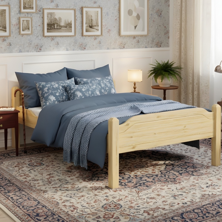 Łóżko sosnowe wysokie Liva Senior 160x200