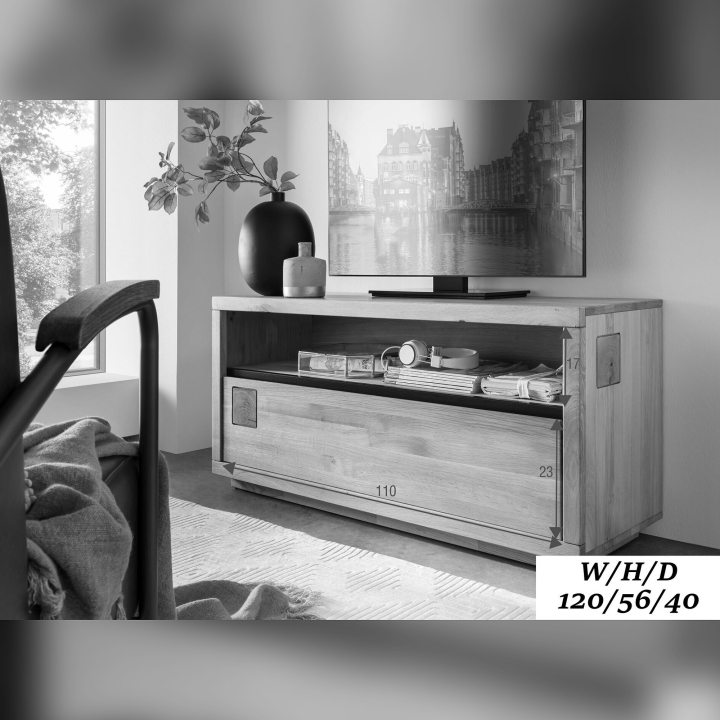 Szafka RTV dębowa I Fende