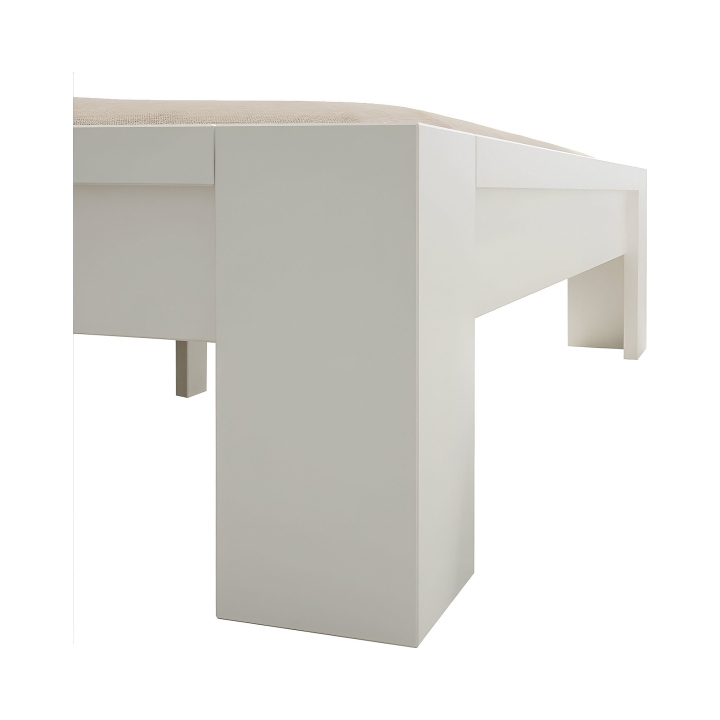 Łóżko bukowe Calm 100x200 białe