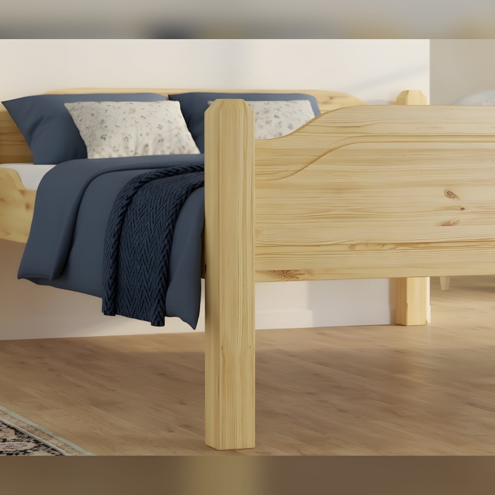 Łóżko sosnowe wysokie Liva Senior 100x200