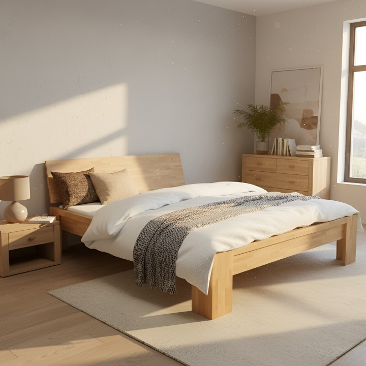 Łóżko bukowe Calm 180x200