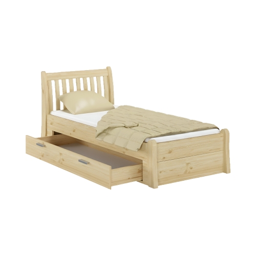 Szuflada sosnowa do łóżka Tonja 90x200