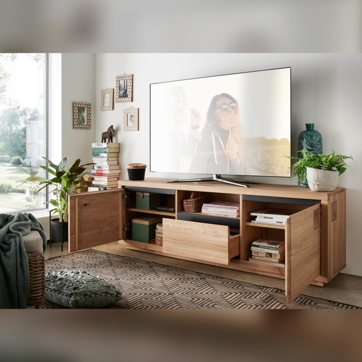 Szafka RTV II dębowa Fende