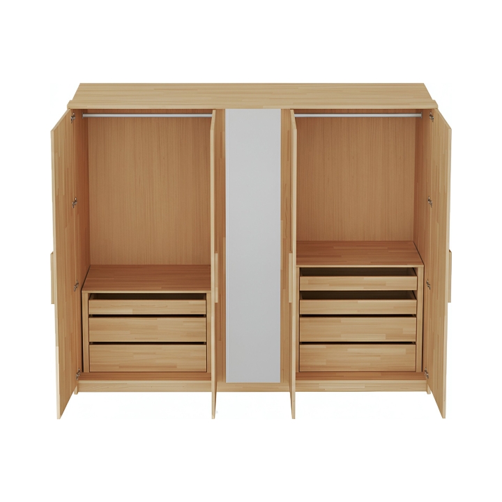 Komoda wewnętrzna bukowa do szafy Timo 3 szuflady