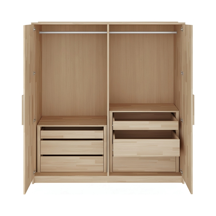 Komoda wewnętrzna bukowa do szafy Timo 2 szuflady