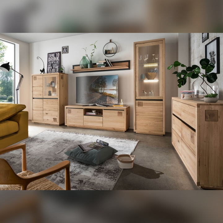 Szafka RTV II dębowa Fende