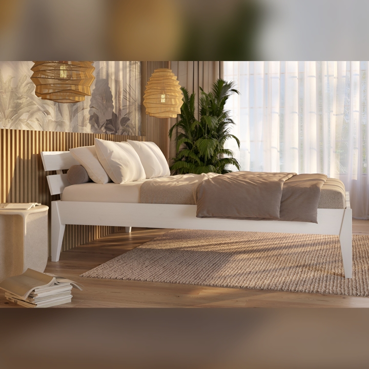 Łóżko sosnowe Torino 180x200 białe