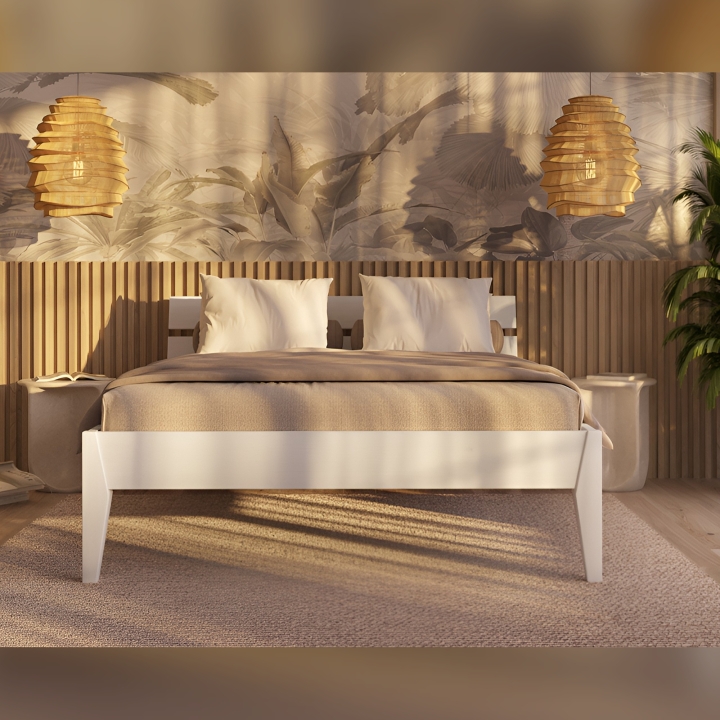 Łóżko sosnowe Torino 90x200 białe