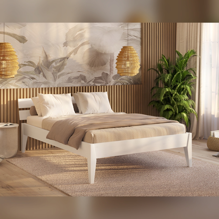 Łóżko sosnowe Torino 90x200 białe