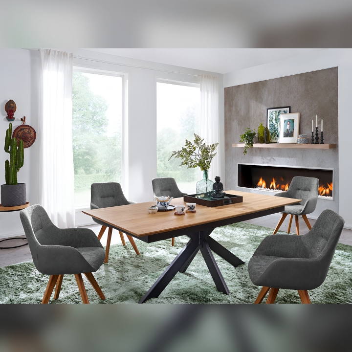 Dębowy stół rozkładany GK II 160x90