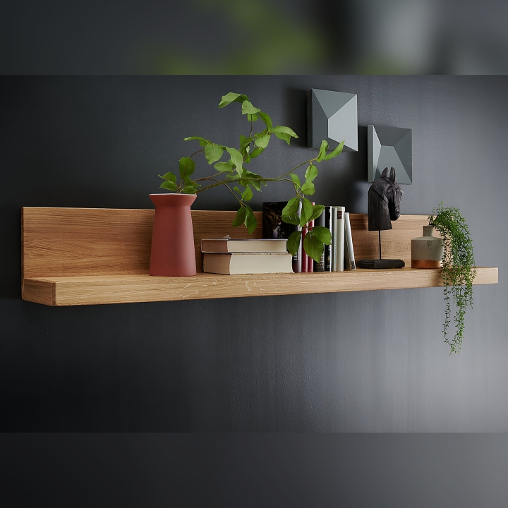 Półka wisząca dębowa II Robusto 170 cm