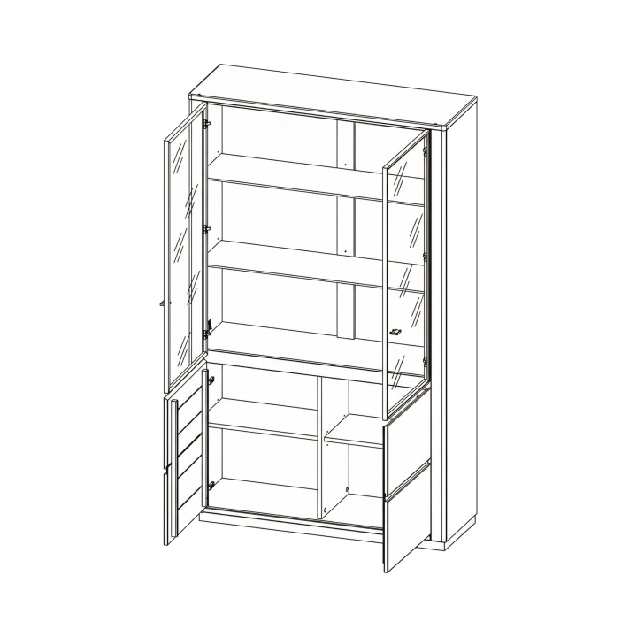 Witryna dębowa Orlando olej natura