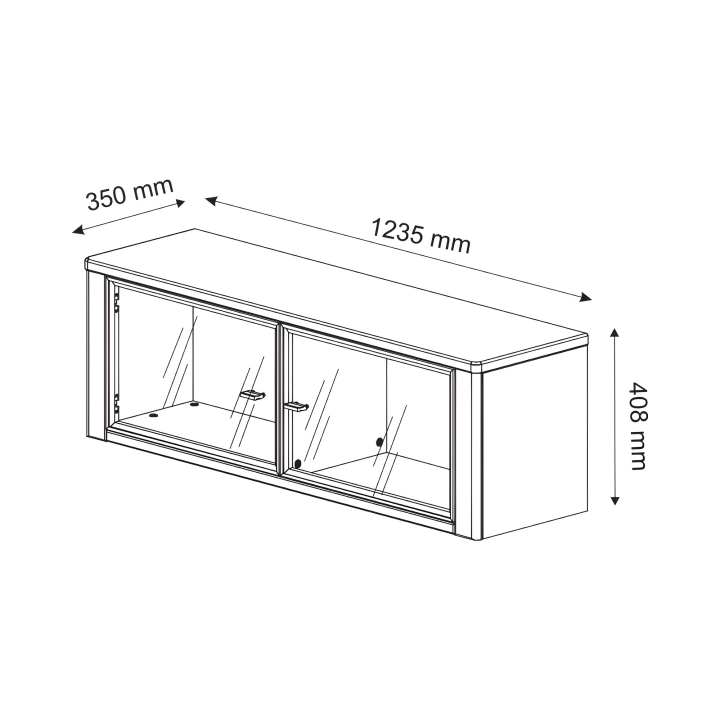 Szafka wisząca dębowa Orlando olej natura