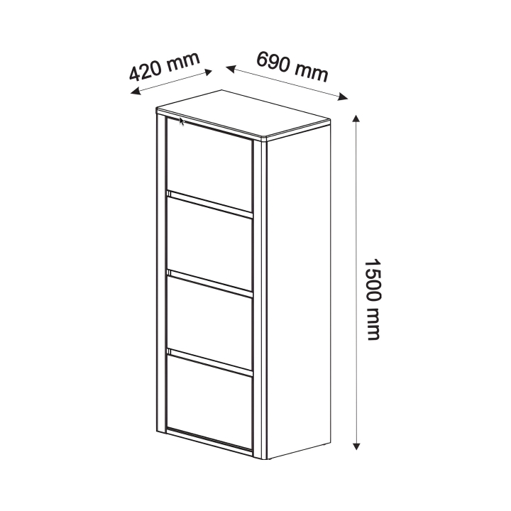 Komoda III Orlando dębowa Olej bianco
