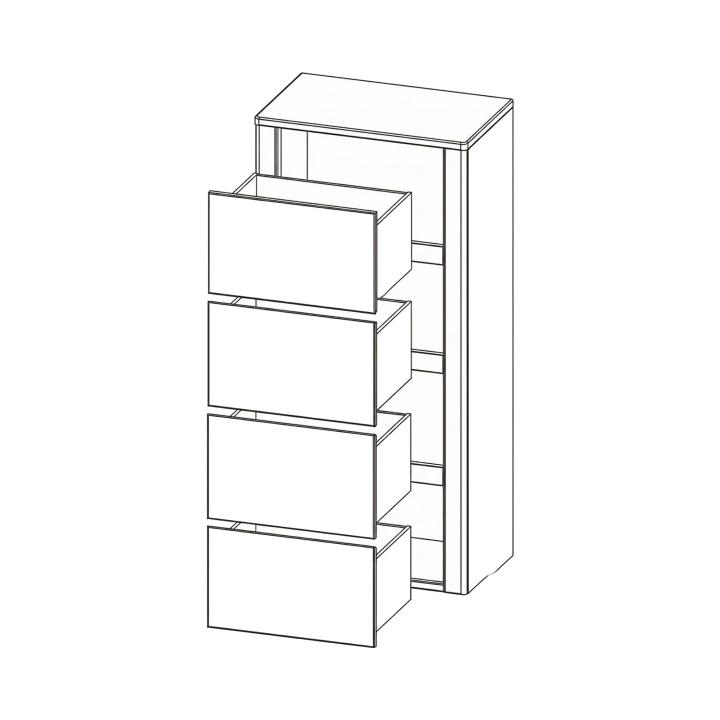Komoda III Orlando dębowa Olej bursztyn