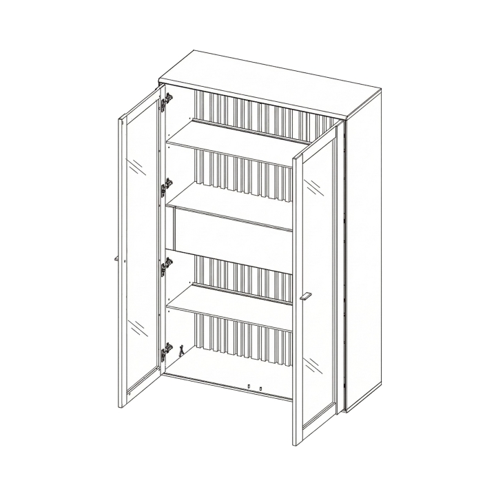 Witryna III dębowa Tramonto