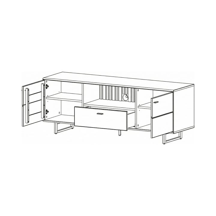 Szafka RTV dębowa Tramonto III