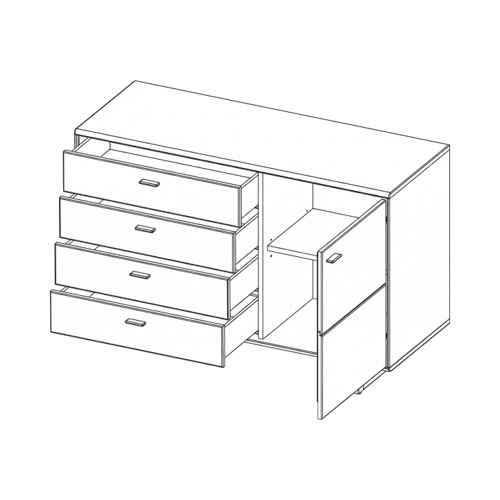 Komoda I Tramonto dębowa