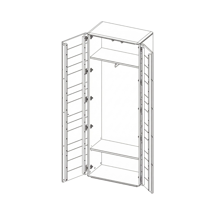Szafa dębowa Denver dąb rustical