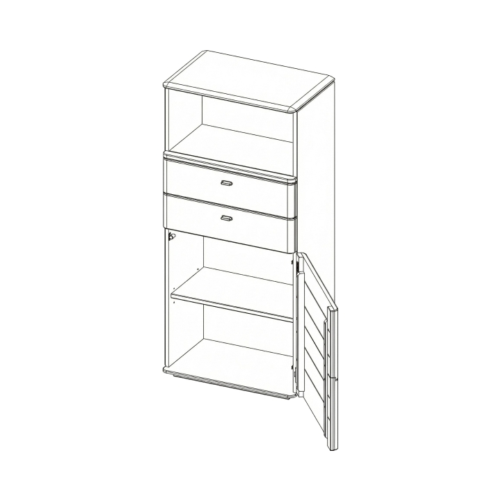 Regał dębowy I Denver rustical