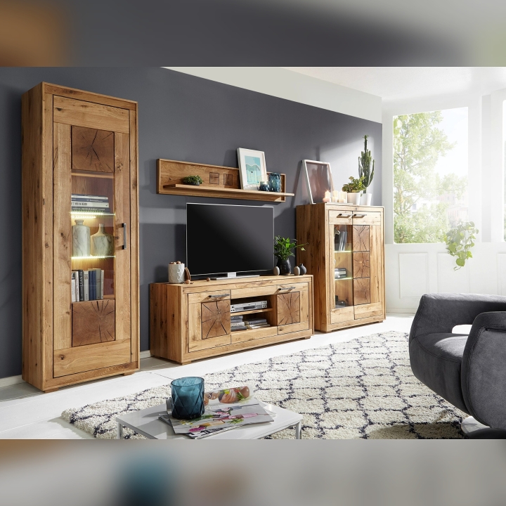 Półka wisząca dębowa III Andromeda 178 cm