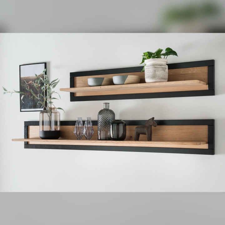 Półka wisząca dębowa I Fende 120 cm